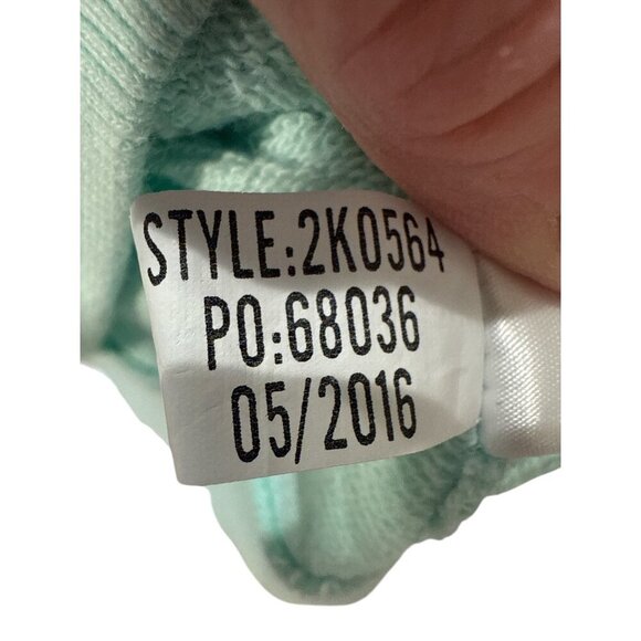 Vineyard Vines Women's 1/4 Zip Pullover Cotton Sweater Size XS Mint Green EUC - Picture 6 of 6